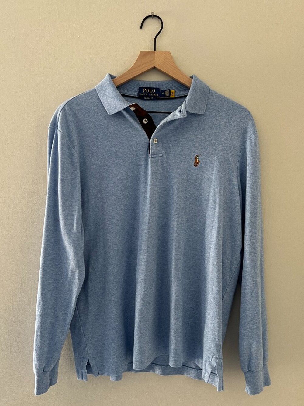 Polo by Ralph Lauren Light Blue Long Sleeve Polo
